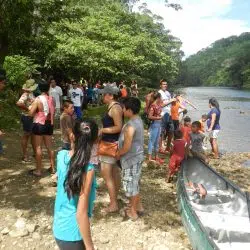 Families at the Macal River