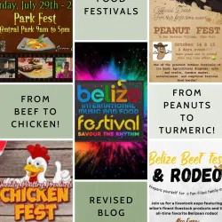 Collage of 5 new Belize Food Festivals