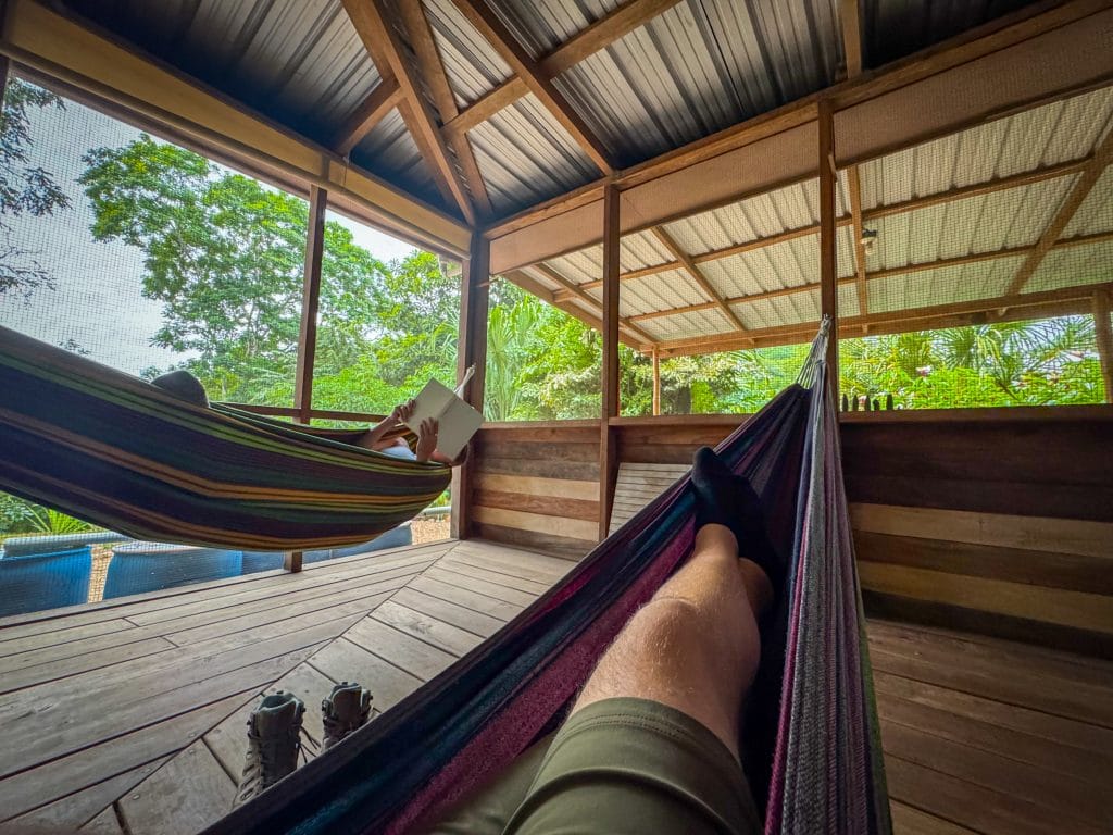 hammocks at Lucky Dreamer Lodge